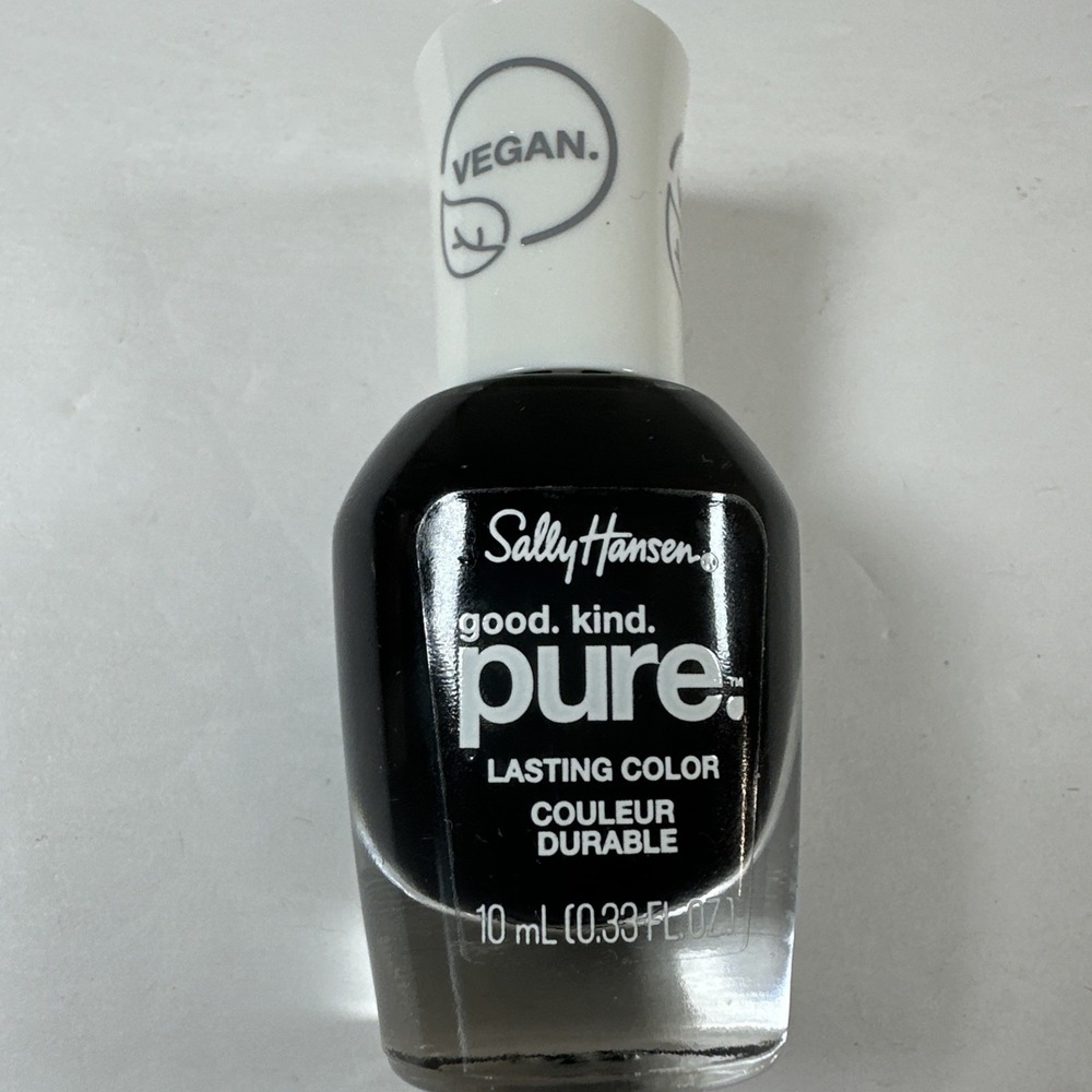 Sally Hansen Good Kind Pure Lasting Color Nail Polish Black Stone #410
